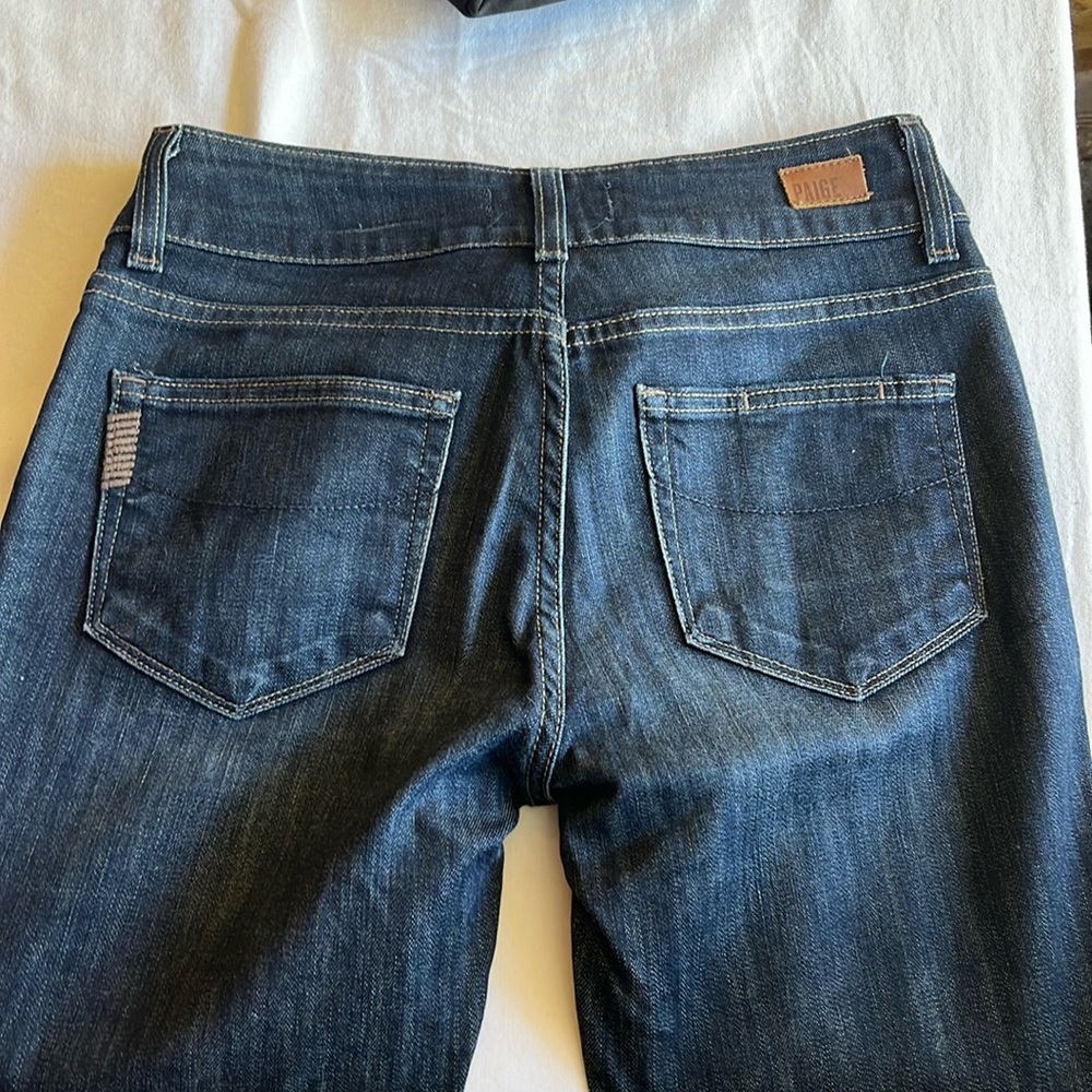 PAIGE Denim mid/high rise with flare cut. Size 27.